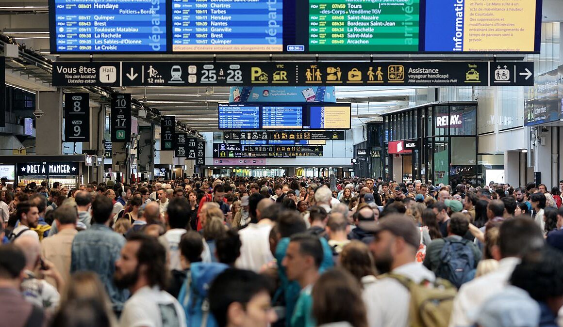 Paris Olympics 2024 LIVE: Chaos as arson attack hits Paris rail network in sabotage attempt just hours before opening ceremony gets underway with all airports closed in French capital amid fears Putin could be behind strike