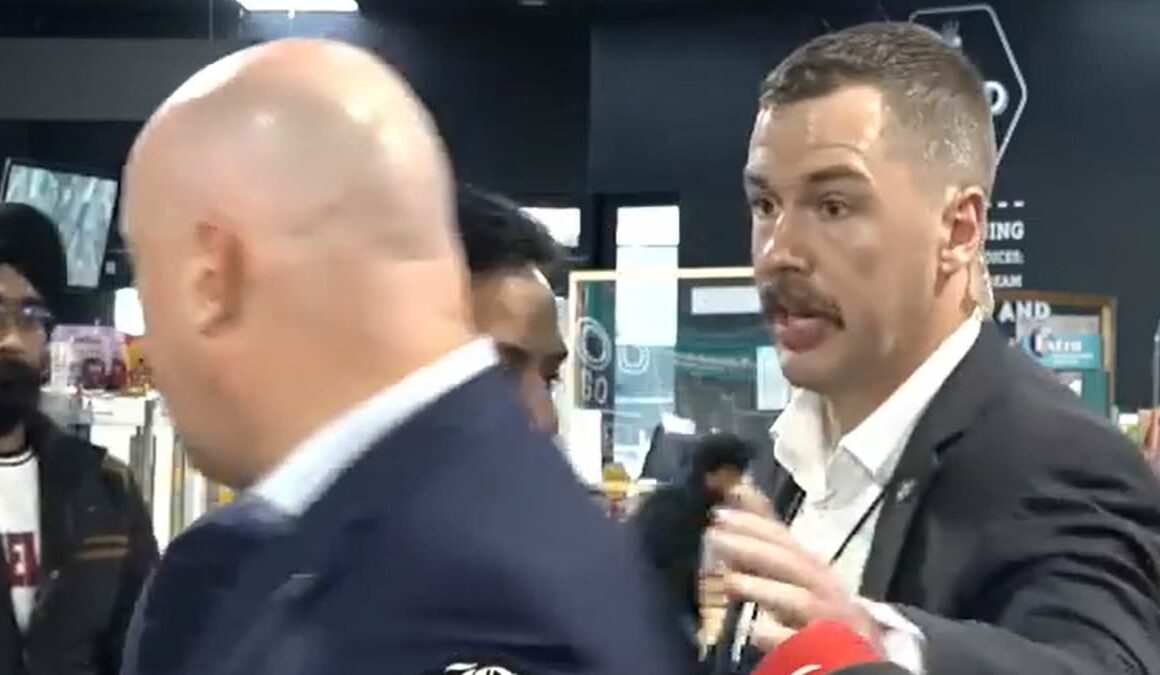 Dramatic moment New Zealand PM Christopher Luxon is rushed out of press conference by bodyguards: ‘We need to go NOW’