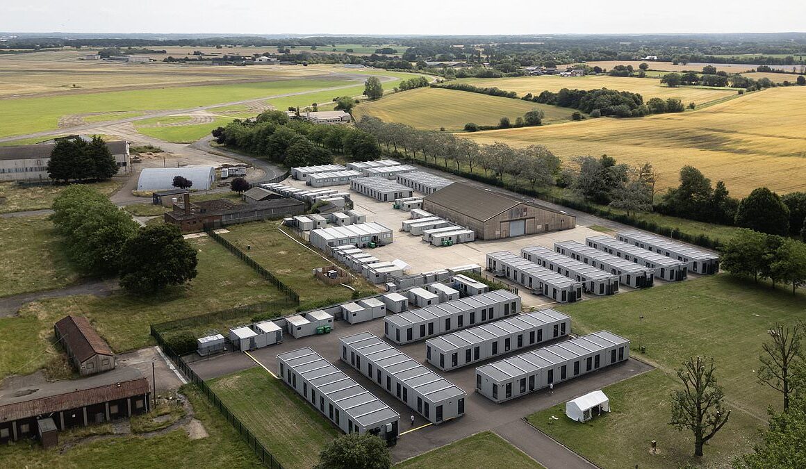 Four asylum seekers sue the Home Office over ‘prison-like’ conditions at ex-RAF base used to house migrants