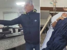 Shocking moment former Brazilian congressman slaps computer screen at hospital ‘after friend was denied treatment due to unpaid invoice’