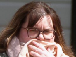 Prison worker, 28, sobs as she admits having ‘inappropriate relationship’ with inmate and smuggling in codeine