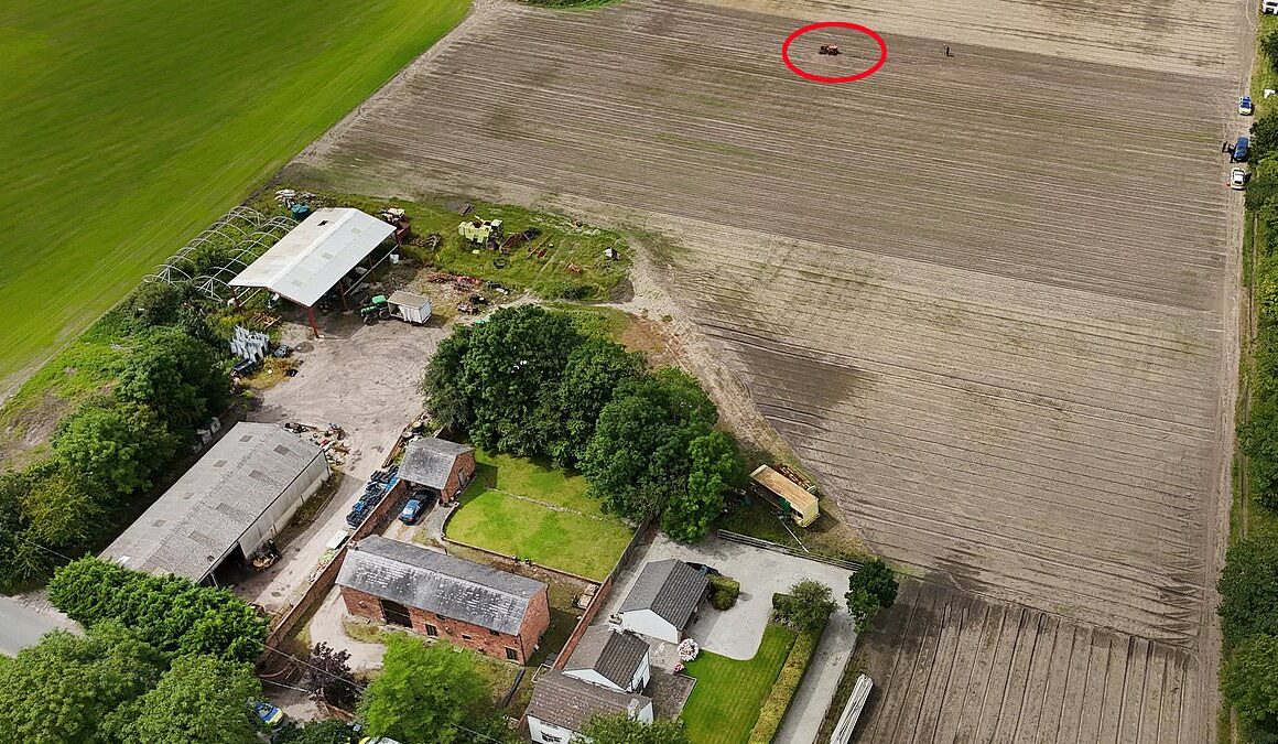 Farmer, 75, was shot dead while sitting on his vintage tractor in rural field in Lancashire – as man, 29, is arrested