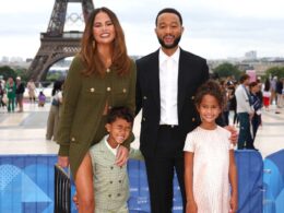 Chrissy Teigen Leaves Her Pants at Home as She Attends Olympics Opening Ceremony with John Legend and Her Kids