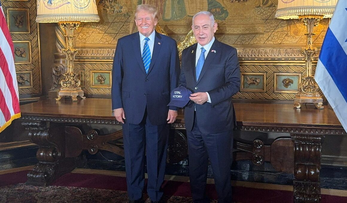 Trump greets Netanyahu at Mar-a-Lago, says World War III could happen if Harris wins