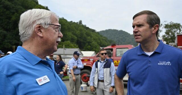 Beshear gets a warm embrace in flood-stricken parts of Kentucky where he and Trump are both popular