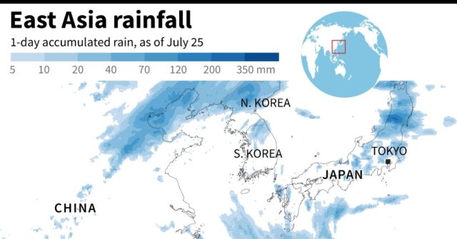 Typhoon Gaemi displaces nearly 300,000 in eastern China