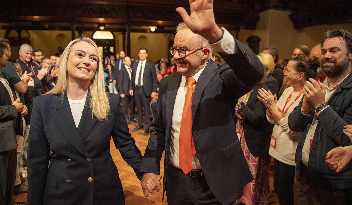 Prime Minister Anthony Albanese’s dig at pro-Palestinian protesters during major speech to Labor conference at Sydney Town Hall