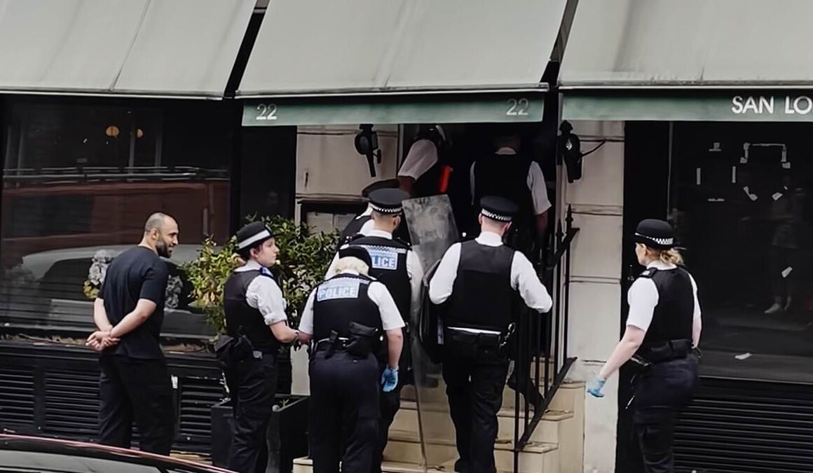 Police move in to evict squatters from Princess Diana’s favourite London restaurant San Lorenzo after neighbours complained of marijuana stench and ‘loud, banging’ music