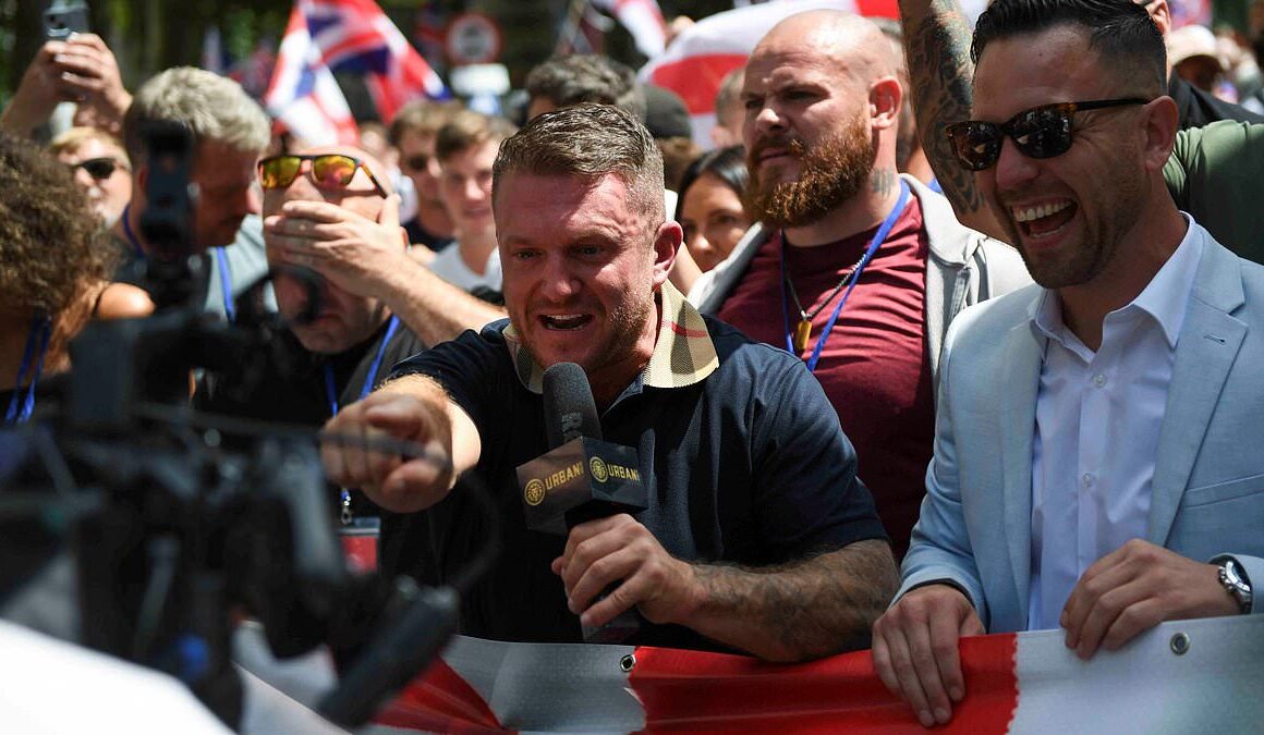 London protests LIVE: Thousands pack Trafalgar Square for Tommy Robinson rally while counter demonstrators prepare to march