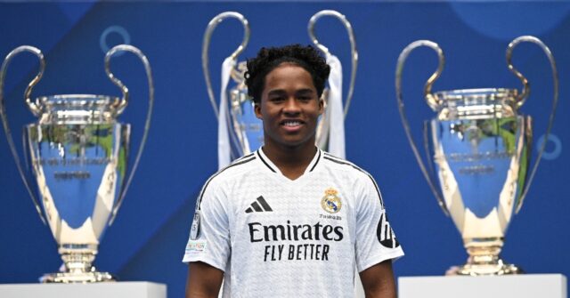 Brazil teenager Endrick unveiled by Real Madrid