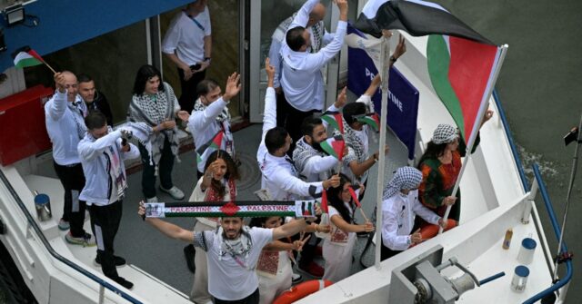 Palestinian Olympian wore shirt showing bombed children at opening ceremony