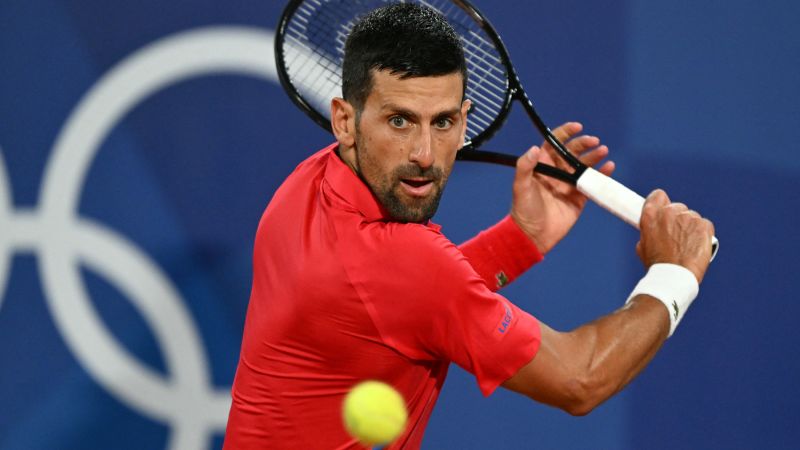 Novak Djokovic begins his pursuit of career golden slam at the Paris Olympics