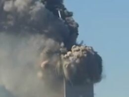 Unseen footage of 9/11 attacks showing moments both Twin Towers collapsed emerges online 22 years on – sending conspiracy theorists wild