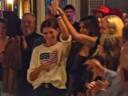 Kai Trump beams as her father Donald Trump Jr. sings her praises at glitzy Bitcoin convention rooftop party in Nashville – just days after he raised eyebrows with racy comment about his teenage daughter