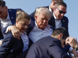 Trump defends ‘brave’ Secret Service agent who ‘shielded’ him during assassination attempt after woman was attacked by online trolls: ‘She wanted to take a bullet’