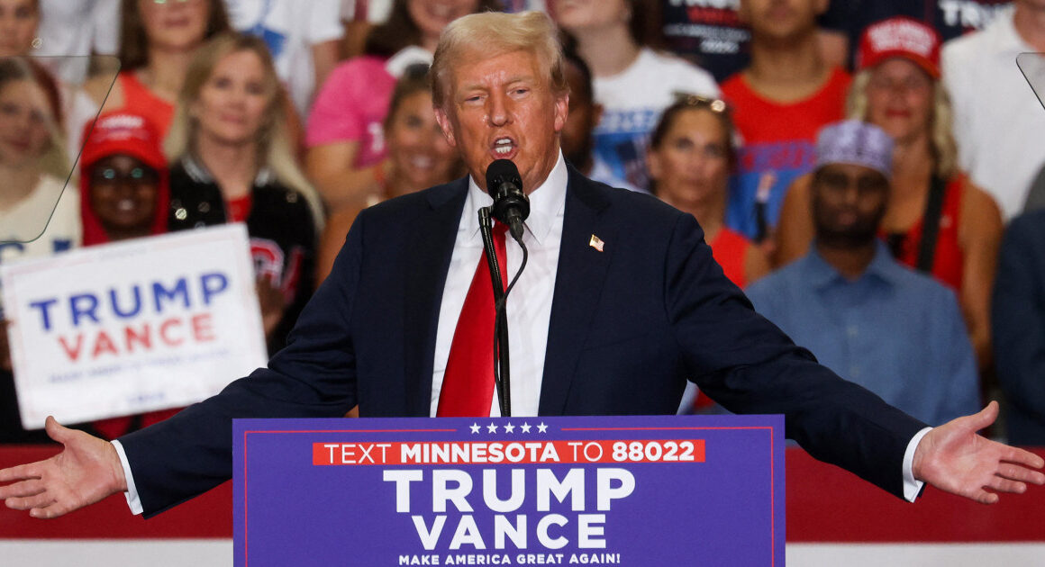 Even after Biden dropped out, he remains a prime rally focus for Trump