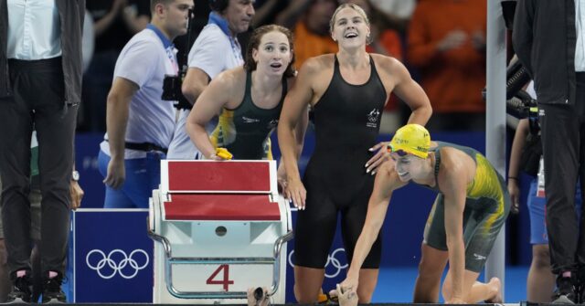 Australian women off to a dominant start in their Olympic swimming rivalry with the US