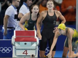 Australian women off to a dominant start in their Olympic swimming rivalry with the US