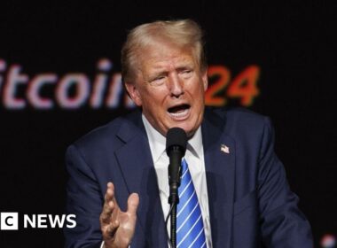 Trump courts crypto industry votes and campaign donations