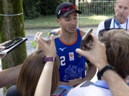 Steven van de Velde’s volleyball partner defends Dutch child rapist after he was jeered by crowds during debut Olympic match: ‘It’s in the past, he had his punishment’