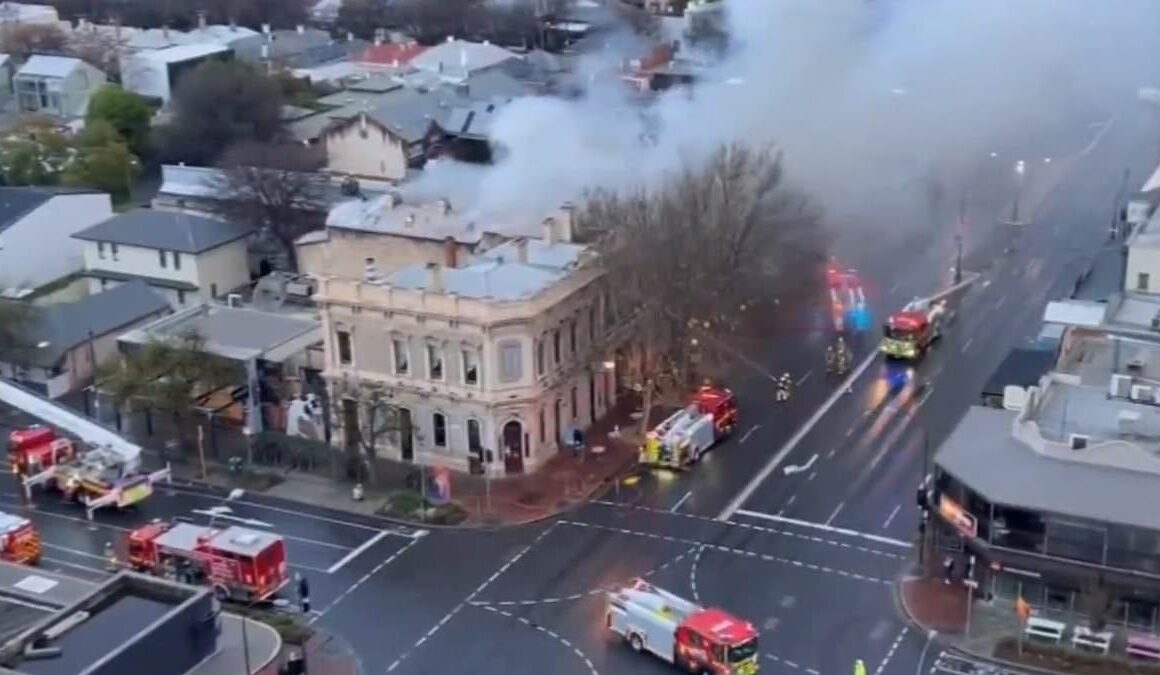 Alleged arsonist charged after North Adelaide’s iconic Oxford Hotel is destroyed in huge blaze