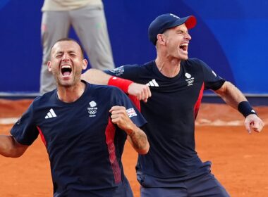 Andy Murray fans’ delight on both sides of the Channel as tennis legend extends his career… just about, as two-time gold medallist clinches nailbiting Olympics comeback at Paris 2024 in arena with plenty of empty seats but Brits leading the cheers