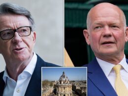 Labour and Conservative stalwarts Peter Mandelson and William Hague in race for University of Oxford chancellor job