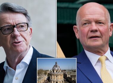 Labour and Conservative stalwarts Peter Mandelson and William Hague in race for University of Oxford chancellor job