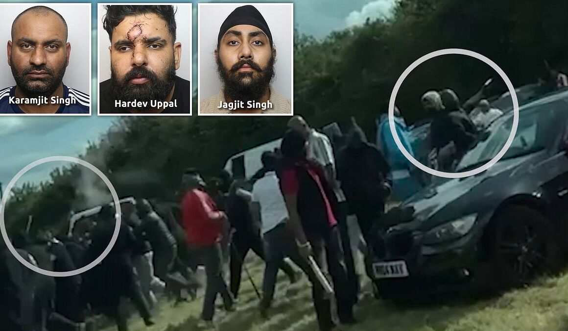 Terrifying moment armed gangs start shooting at each other at kabaddi tournament in Derbyshire as seven are convicted over shocking bullets-and-blades brawl