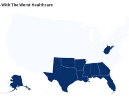 Map Shows States With The Worst Health Care