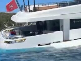 New footage emerges of £16m megayacht that sank after crew ‘left a side door open’, forcing tourists to abandon ship, as it is revealed the vessel had recently been renovated at huge expense