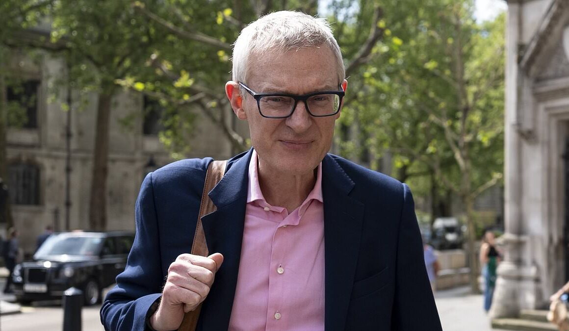 Jeremy Vine calls for the BBC to reveal whether bosses asked Huw Edwards if he was guilty after his arrest in child porn probe and says the corporation ‘can’t justify’ paying his salary while he was suspended if the disgraced star admitted his crimes