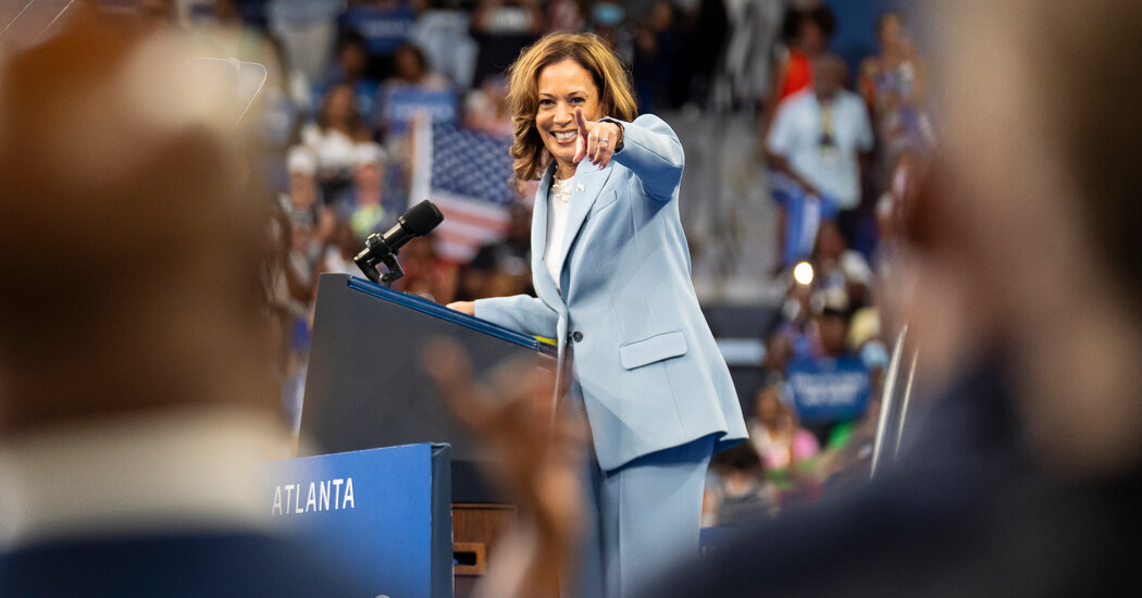 When It Comes to Trump, Harris Tries a Sunnier Tone