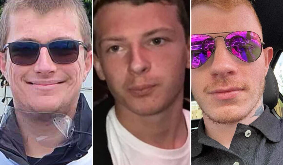 Three ‘much loved’ young men killed in horror road crash during weekend of carnage on roads are named by police