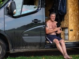 Bristol van dwellers pitch back up on side of road after report found 800 people pushed into nomadic lifestyle during the cost-of-living – as they face summer of traffic chaos