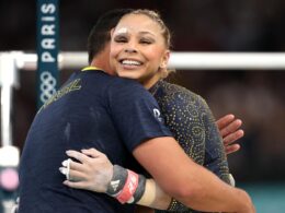 Here’s Why Brazilian Gymnast Flavia Saraiva Has Bandaged Eyebrow As She Competes In Olympic All-Around