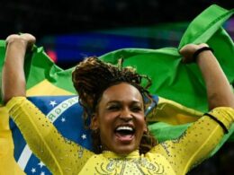 Brazil’s Andrade brings out the best in Biles