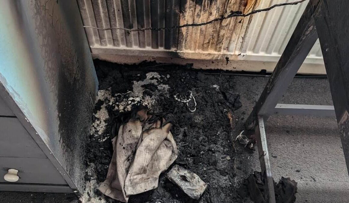 A bedroom mirror set our house on fire: Couple warn to keep reflective surfaces away from direct sunlight after home blaze