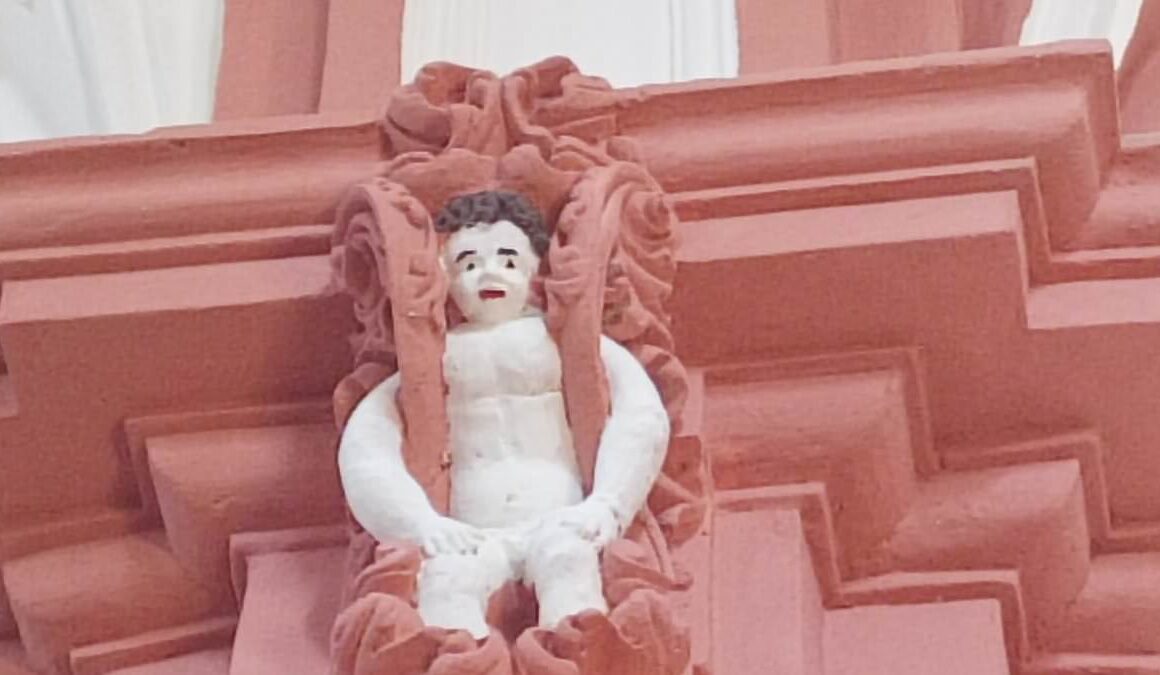 Sculptures are mocked after ‘disastrous’ restoration left historic cherubs looking like ‘startled’ cartoon figures at 300-year-old Spanish church