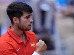 Carlos Alcaraz reaches the Olympics men’s tennis singles final by beating Felix Auger-Aliassime