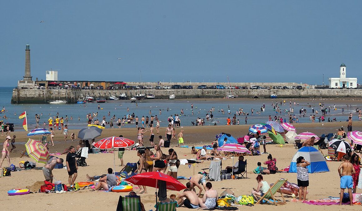 It won’t rain on this parade! Temperatures could soar to 25C at the weekend making it hotter than Cape Town as families go on summer getaways and revellers flock to Brighton Pride