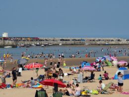 It won’t rain on this parade! Temperatures could soar to 25C at the weekend making it hotter than Cape Town as families go on summer getaways and revellers flock to Brighton Pride