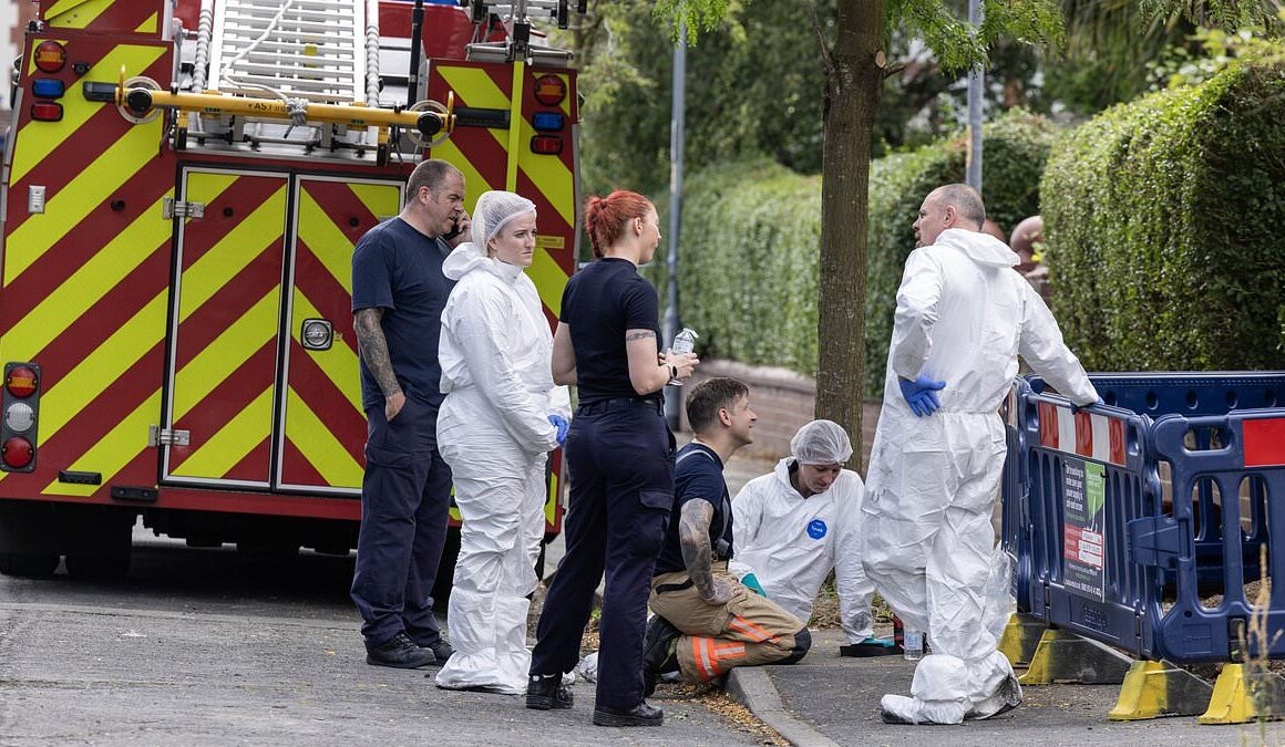 Pensioner in his 70s dies after horror e-scooter inferno engulfs house in leafy Manchester suburb – leaving another man seriously injured