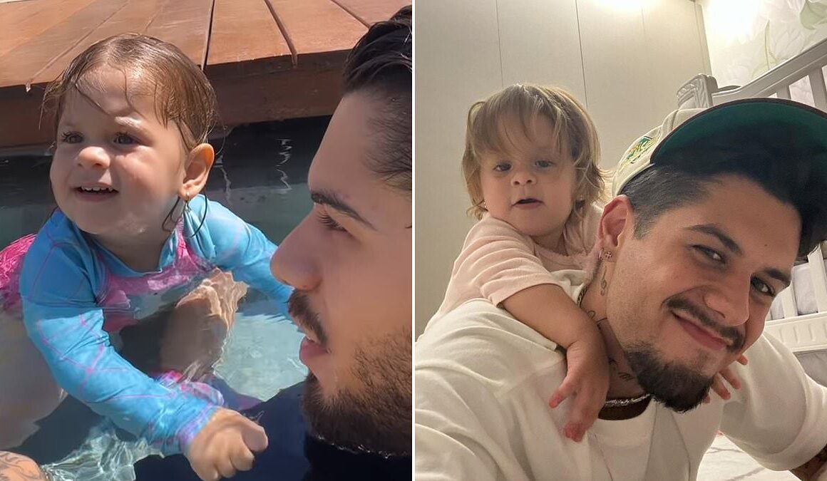 Country music singer Ze Felipe rescues one-year-old daughter from drowning just three days after moving into lavish home