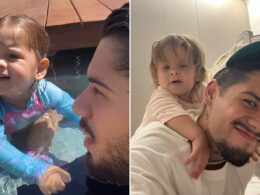 Country music singer Ze Felipe rescues one-year-old daughter from drowning just three days after moving into lavish home