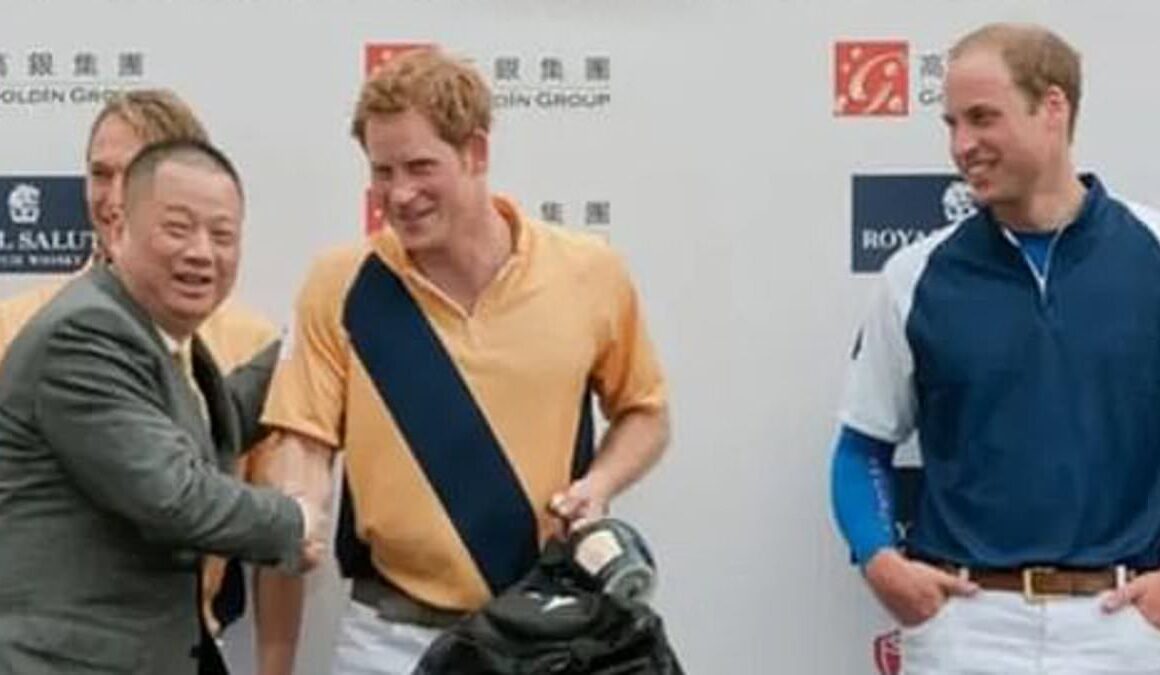 RICHARD EDEN: Why were Prince Harry and Prince William not kept away from fallen Chinese billionaire?