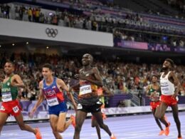 Cheptegei wins first track gold, USA blitz relay record