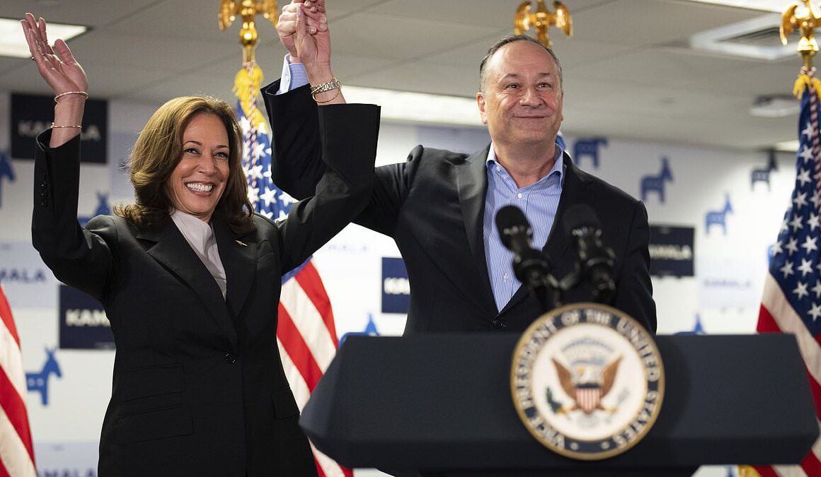 EXCLUSIVEKamala Harris’s husband Doug Emhoff cheated on his first wife with daughter Ella’s nanny Najen Naylor – and got her PREGNANT