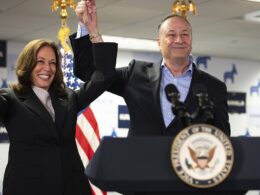 EXCLUSIVEKamala Harris’s husband Doug Emhoff cheated on his first wife with daughter Ella’s nanny Najen Naylor – and got her PREGNANT