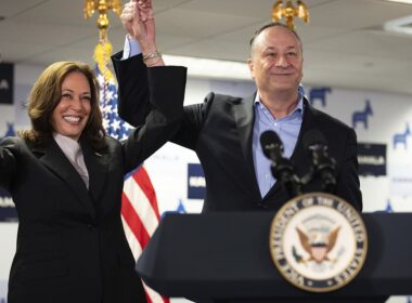 EXCLUSIVEKamala Harris’s husband Doug Emhoff cheated on his first wife with daughter Ella’s nanny Najen Naylor – and got her PREGNANT